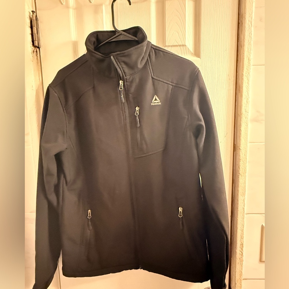Reebok Black Fleece-Lined Softshell Jacket kids size XL 18/20